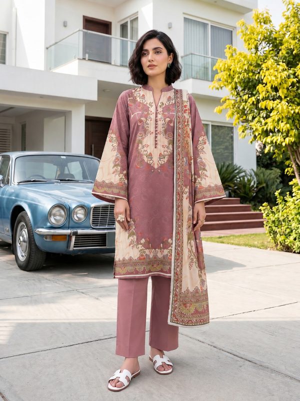 3PC Crystal Printed Lawn | Summer Collection | Lehaza Pakistani Clothing
